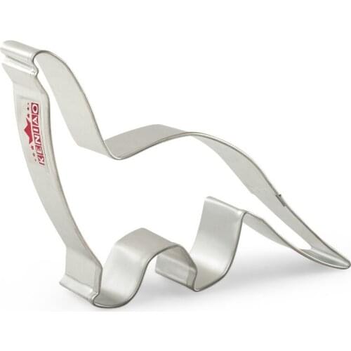 KENIAO Dinosaur Cookie Cutter Brontosaurus For Kids Biscuit / Fondant / Pastry / Bread Cutter - 9.7 x 12 cm - Stainless Steel