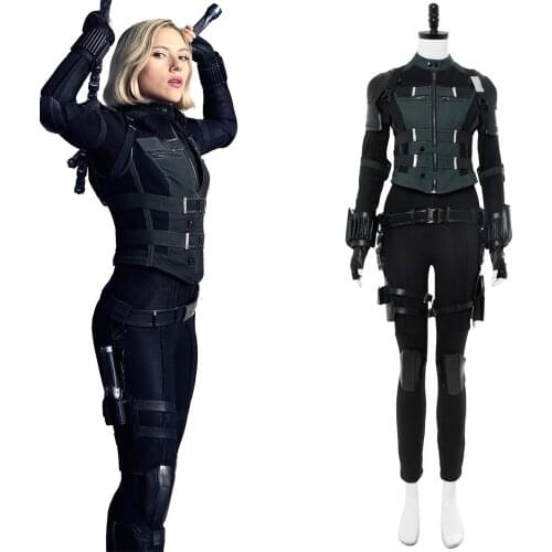 Fast Shipping Anime Widow Cosplay Costume Outfit Halloween Carnival Jumpsuit women autumn winter clothes coat Xmas gift