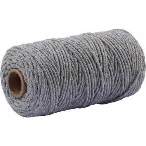 Macrame Cotton Cord for Wall Hanging Dream Catcher 3.5MM x 100M knitting crochet para tejer loom knitting weaving loomA10