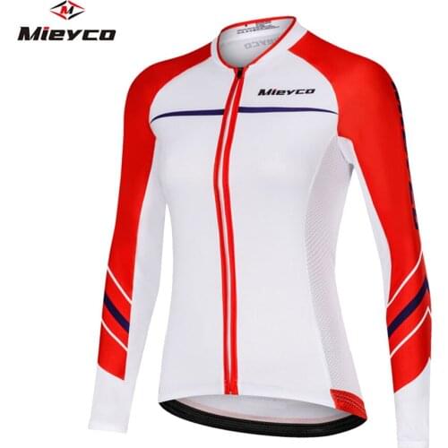 Mieyco Women Cycling Jerseys Long Sleeve Cycling Clothing Quick-dry MTB Bicycle Sportswear Maillot Ropa Ciclismo Bike Clothes