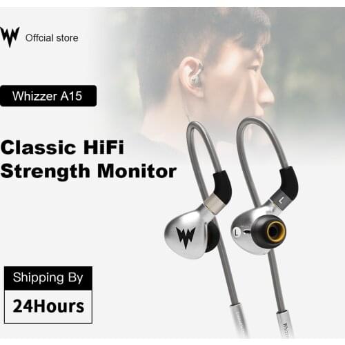 Whizzer A15 HiFi Bass Earphones Metal In Ear Earphone Dynamic Hi-res Earbuds with MMCX Connector 3.5mm wired Bass earphones