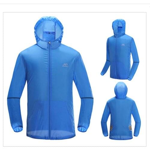 2021 New Outdoor Clothes Fishing Running Hiking Jacket Sun Protection Clothing Men Zip Up Hoodie Long Sleeve Breathable