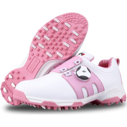 PGM Boys Girls Golf Shoes Waterproof Anti-slip Light Weight Soft and Breathable Universal Outdoor Sports Shoes XZ099