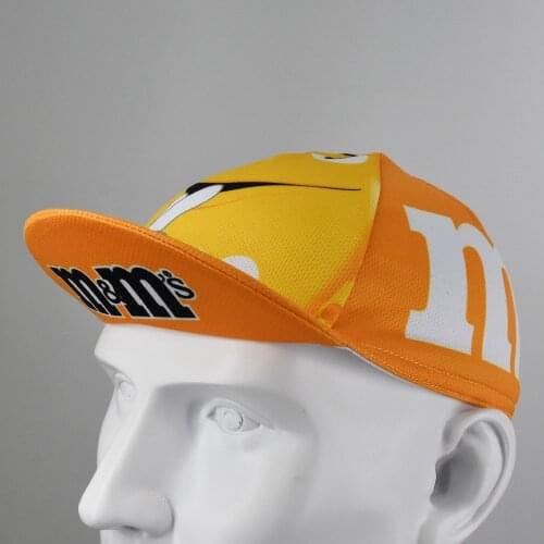Retro Orange Cycling Caps Headwear Quick-Drying Polyester Summer Cycle Hat Cap Schlafly