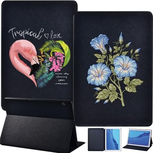 Shockproof PU Tablet Case for Huawei MediaPad T3 8.0 /MediaPad T3 10 9.6" /MediaPad T5 10 10.1" Stand Hard Case Cover
