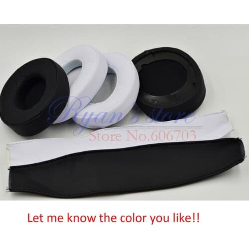 Replacement Cushion Ear Pad Leatherette pillows & headband For EXECUTIVE On Ear Headphone