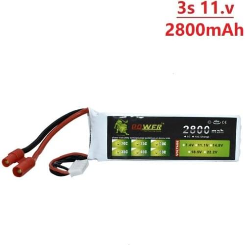 Upgraded 2800mah 11.1v Battery For BAYANGTOYS X16 X21 X22 803496 11.1v 2200mah 3s Battery for X16 x21 RC Quadcopter Spare Parts