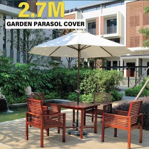 270cm 6 Bones Waterproof Canopy Anti UV Garden Parasol Canopy Cover Outdoor Umbrella Cover Canopy Patio Awning Sun Sun Shelter