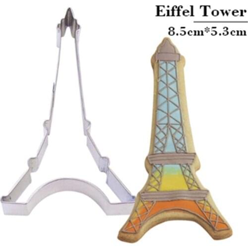 Tower Cookie Tool Cutter Biscuit Press Icing Set Stamp Mold Stainless Steel Modelling Tools Molds For Plaster Fondant