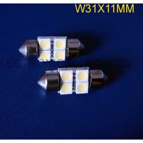 High quality 5050 31mm 12v Car led Top lights Auto Led Roof lamps Festoon LED Car Dome Reading Lights free shipping 10pcs/lot