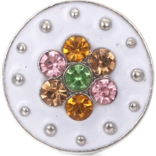 10Pcs/lot Snap Jewelry Metal Snap Button Fit 18MM Snap Bracelet For Women DIY Charms Jewelry