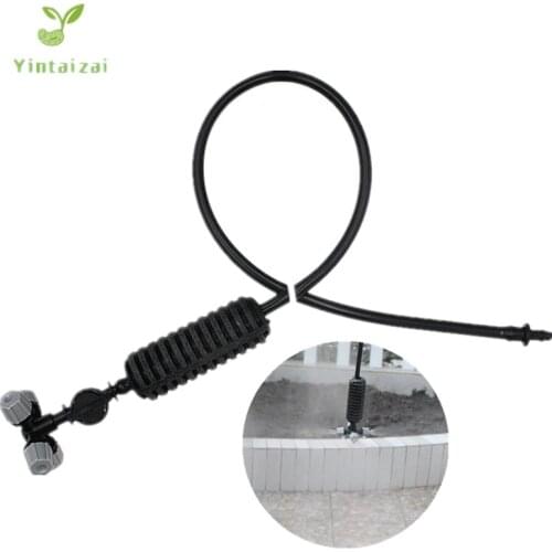 10pcs/pack Cross Fogger Misting Sprinkler Assemblies Four Ways Fog Nozzles Sprayer For Greenhouse Micro Irrigation Y005