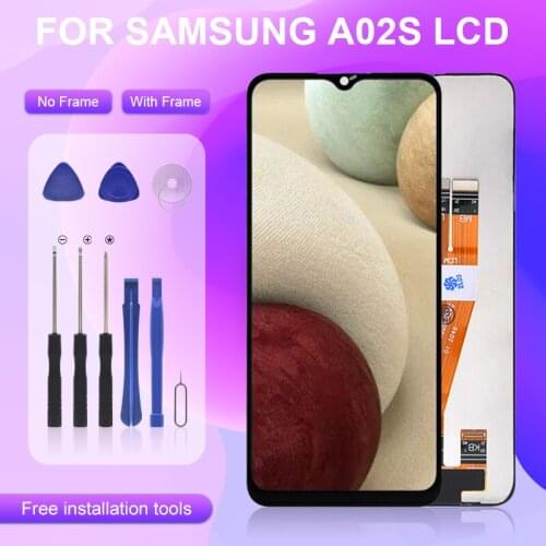 Original For Samsung Galaxy A02S LCD A025 Display Touch Screen Digitizer Assembly A025M A025F/DS A025G/DS A025M With Frame
