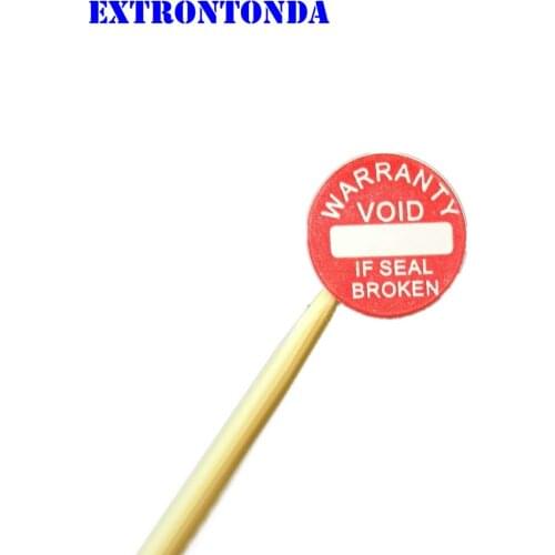 100pcs Red Warranty Security Seal Sticker Can Be Written Round Size 10*10mm Fragile WARRANTY VOID IF SEAL IS BROKEN