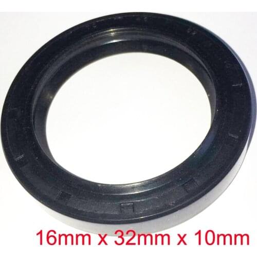 16mm x 32mm x 10mm NBR Nitrile Rubber Double Lip Oil Resistant Seal