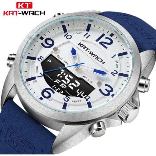 2021 Digital Led Clock Mens Leather Multifunction Watches Fashion Top Brand Men Sport Watch Waterproof Man Wristwatch 1818
