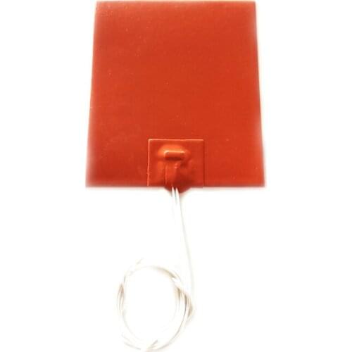 230V 200W 160*200*1.5mm Silicone Rubber Heater with 160C heat protector 1000mm lead wire