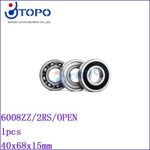 40*68*15mm Deep Groove Ball Bearings6008 ZZ/2RS/OPEN