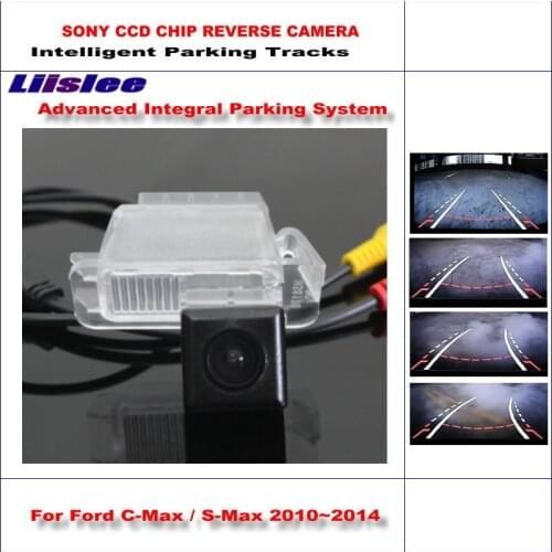 Car Rear Reverse Camera For Ford C-Max / S-Max Backup 2010~2014 / Mondeo 2009~2012 Intelligent Parking Tracks