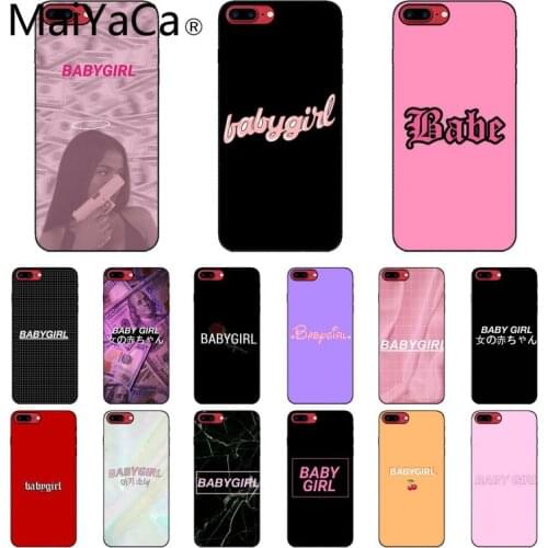 Babe babygirl honey Phone Accessories Case for iphone 11 12 Pro XS MAX XS XR 8 7 6 Plus 5 5S SE 12mini
