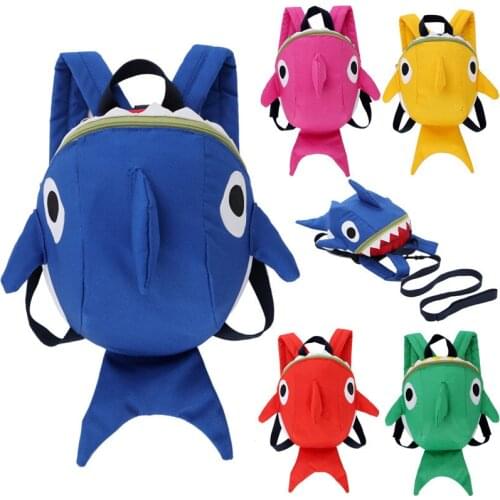 3D shark Design Cartoon Children Backpacks kindergarten Schoolbag Kids Backpack boys girls Baby Toddler bag Mochila Escolar