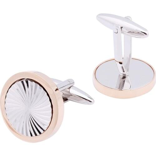 HAWSON Trendy 4 Colors Cufflinks Plain Metal Jewelry French Shirts Cufflinks for Men Wedding Shirt Cuff Button