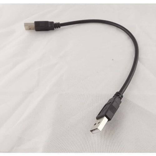 10pcs High Speed USB 2.0 Type A Male To USB 2.0 Male Data Extension Adapter Cable 30cm Black