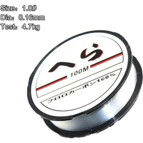 Fishing Line White Red 3.5LB-40.5LB Carbon Fiber Leader Line Fishing Line Multifilament PE Line 100m Fluorocarbon Accessories
