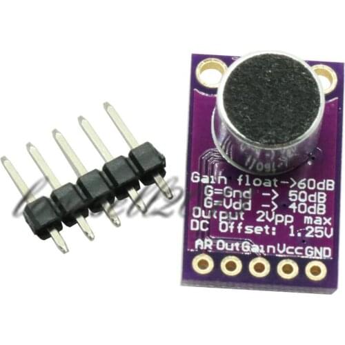 1PCS MAX9814 Microphone AGC Amplifier Board Module Auto Gain Control CMA-4544PF