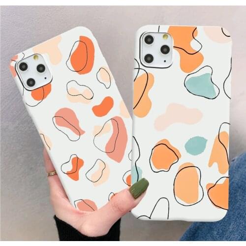 Fashion Buny line mobile phone case For iPhone 11 12 Pro XS MAX XR X 7 8 6Plus SE 2021 Candy Soft Silicone Phone Cover Bag