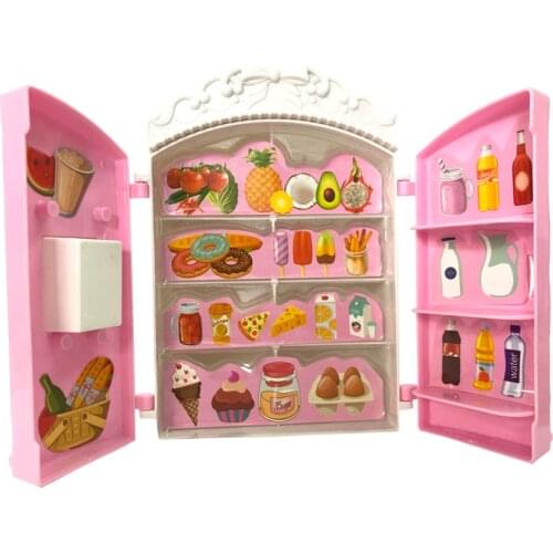 NK 1 Pcs NEW Cartoon Closet Wardrobe Doll Accessories For Barbie Doll For Kelly Doll Girls Toy Princess Bedroom Furniture 2X