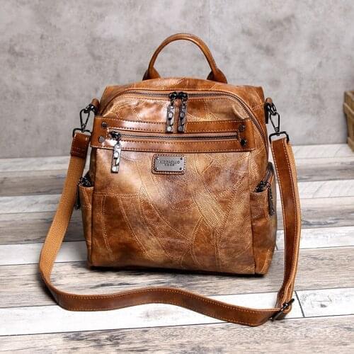 New Splicing Oil Wax Restoring Ancient Ways Classic Multi-Function Brand High Quality New Luxury Multi-Function Shoulder Bags