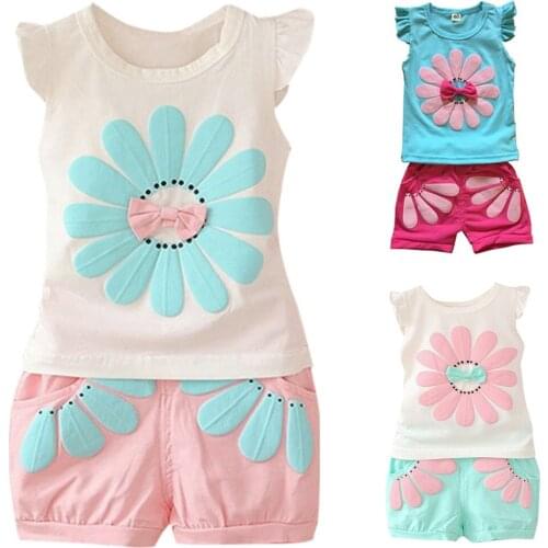 Toddler Kids Baby Boys Girl Cartoon Outfits T shirt Tops Shorts Clothes Set All Outfits Clothes Baby Girls Clothing Suit Ropa