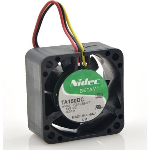 Wholesale: for NIDEC 4028 40x40x28mm 4CM TC150DC C34955-57 DC 12V 0.20A 3 Lines Switch Cooling Fan