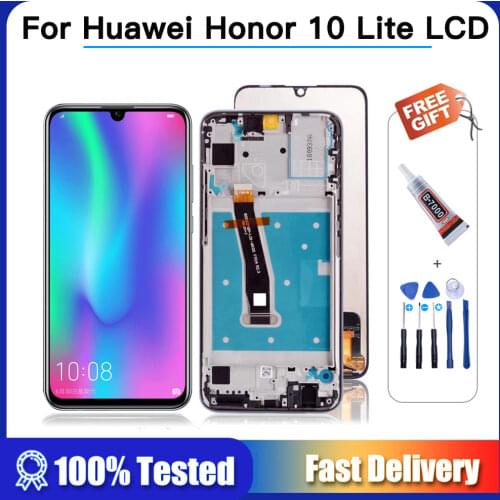 Original LCD For Huawei Honor 10 Lite Display Touch Screen Digitizer with Frame HRY-LX1 HRY-LX2 For HUAWEI Honor 10 Lite Display