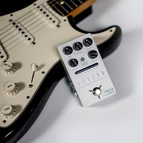 FS02 Reverb Pedal Stereo Electric Guitar Effects Reverb Pedal with Spring Reverb True Bypass Storable Preset Trail On