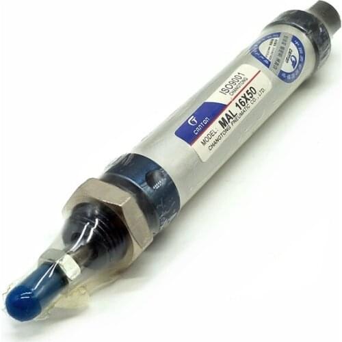 Pneumatic Air Cyilnder MAL16X50 Air Cylinder Bore 16mm Stroke 50mm Pneumatic Air Cylinder Single Rod Cylinder MAL16*50