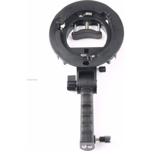 Handheld Grip S-Type Bracket Bowens S Mount Holder for Speedlite Flash Snoot Softbox Beauty Dish Honeycomb