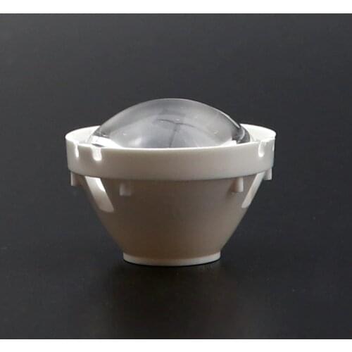 2 Pieces 21mm 20 degree XML XML2 5050 LED Lens T5/T6/U2/U3 Lenses Convex smooth surface lens with lens holder mount base