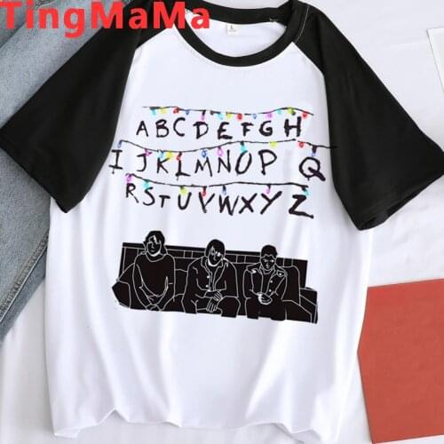 Stranger Things Upside Down tshirt t-shirt women kawaii couple 2021 clothes white t shirt vintage