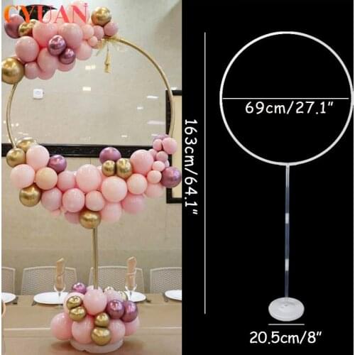 163cm Circle Arch Frame Balloon Stand Holder Wedding Background Decor Balloons Garland Birthday Party Decorations Baby Shower