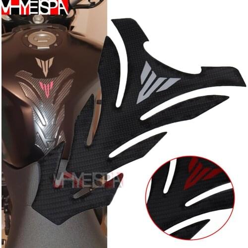 3D Carbon Fiber Motorcycle Fuel Tank Pad Cover Protector For YAMAHA MT01 MT03 MT07 MT09 MT10 MT 01 03 07 09 10 Decal Stickers