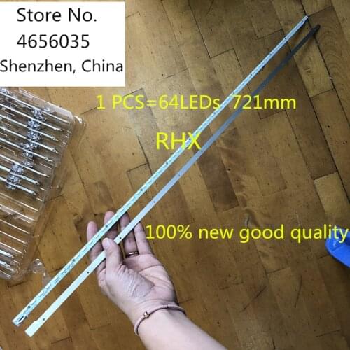 1 pcs/Lot 100% new LED Blacklight strip 64 lamp for Skyworth 58"TV 58E690U V580H1-LE6-TREM2 V580HJ1-LE6 LED58K280J LED58C3000iD