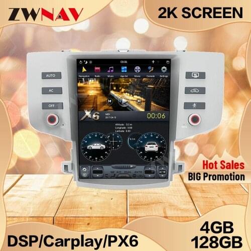 4+128G Tesla Screen For 2005 2006 2007 2008 2009 Toyota Reiz Android Unit Car Multimedia Player GPS Audio Radio Stereo