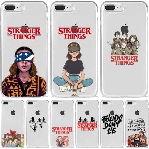 Stranger things Fashion tv friend Phone Case Transparent soft For iphone 5 5s 5c se 6 6s 7 8 11 12 plus mini x xs xr pro max