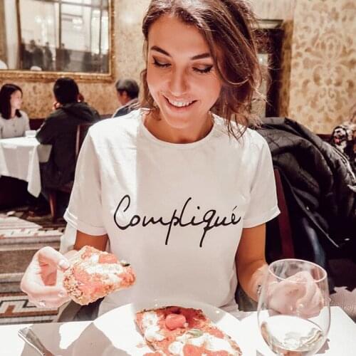 Complique Print Women Tshirts Cotton Casual Funny t Shirt For Lady Top Tee Hipster Drop Ship NA-625