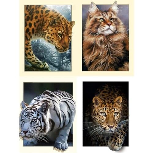 Kamy Yi 5D Diy Diamond Painting Animal Embroidery Cross Stitch Diamond Painting Home Decoration Gift