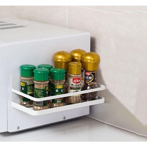 Magnetic Adsorption Refrigerator Side Rack Wall-mounted Multi-function Storage Holder Kitchen Shelf Rack Organizer