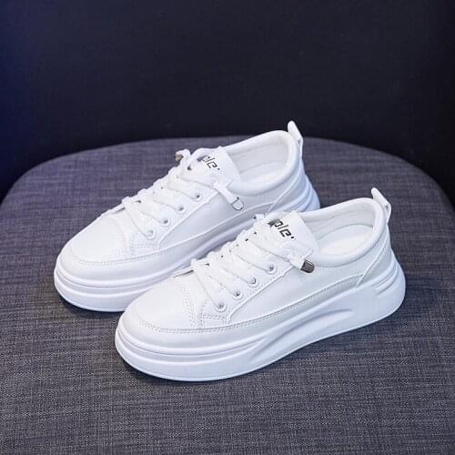 Little White Shoes Woman Fashion Designer All-Match Thick-soled Platform Shoes Womens Casual Sports Shoes