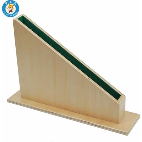 Montessori teaching aids kindergarten childrens senses teaching aids wooden toys Stand For Long Red Rods